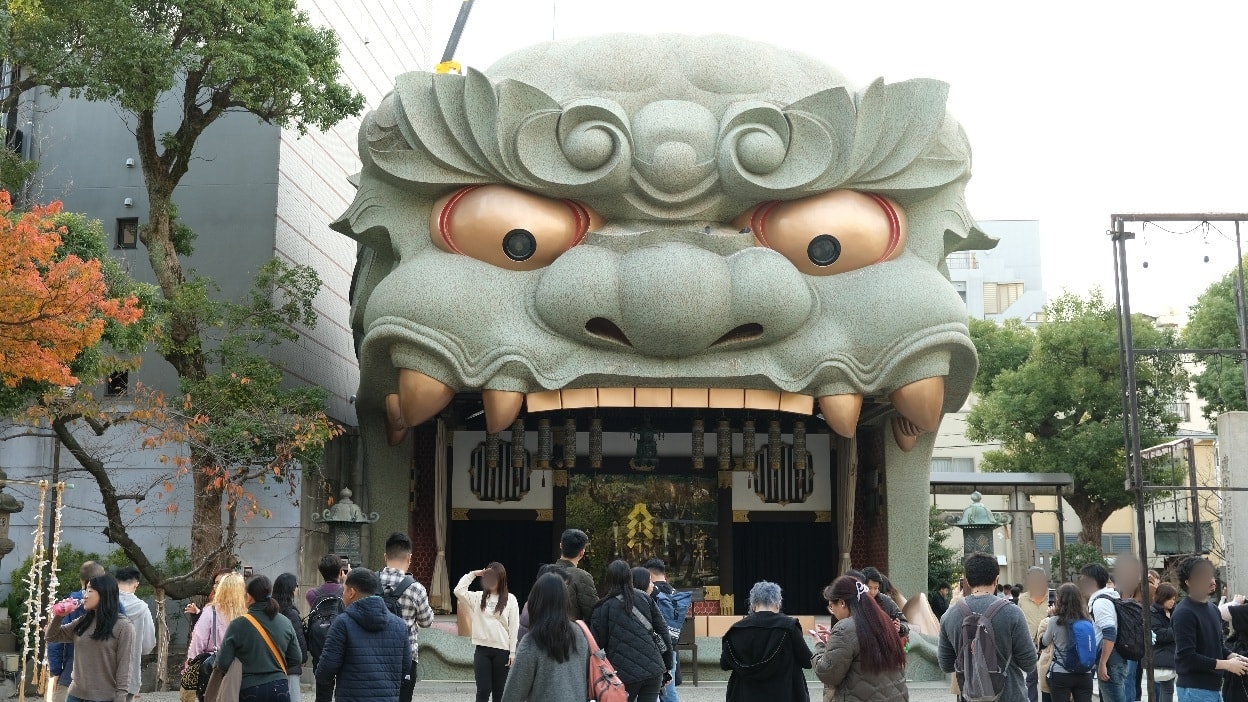 【難波八阪神社】大阪免門票看巨大獅頭神社.祈願御守.景點旅遊全攻略! - 第1張圖