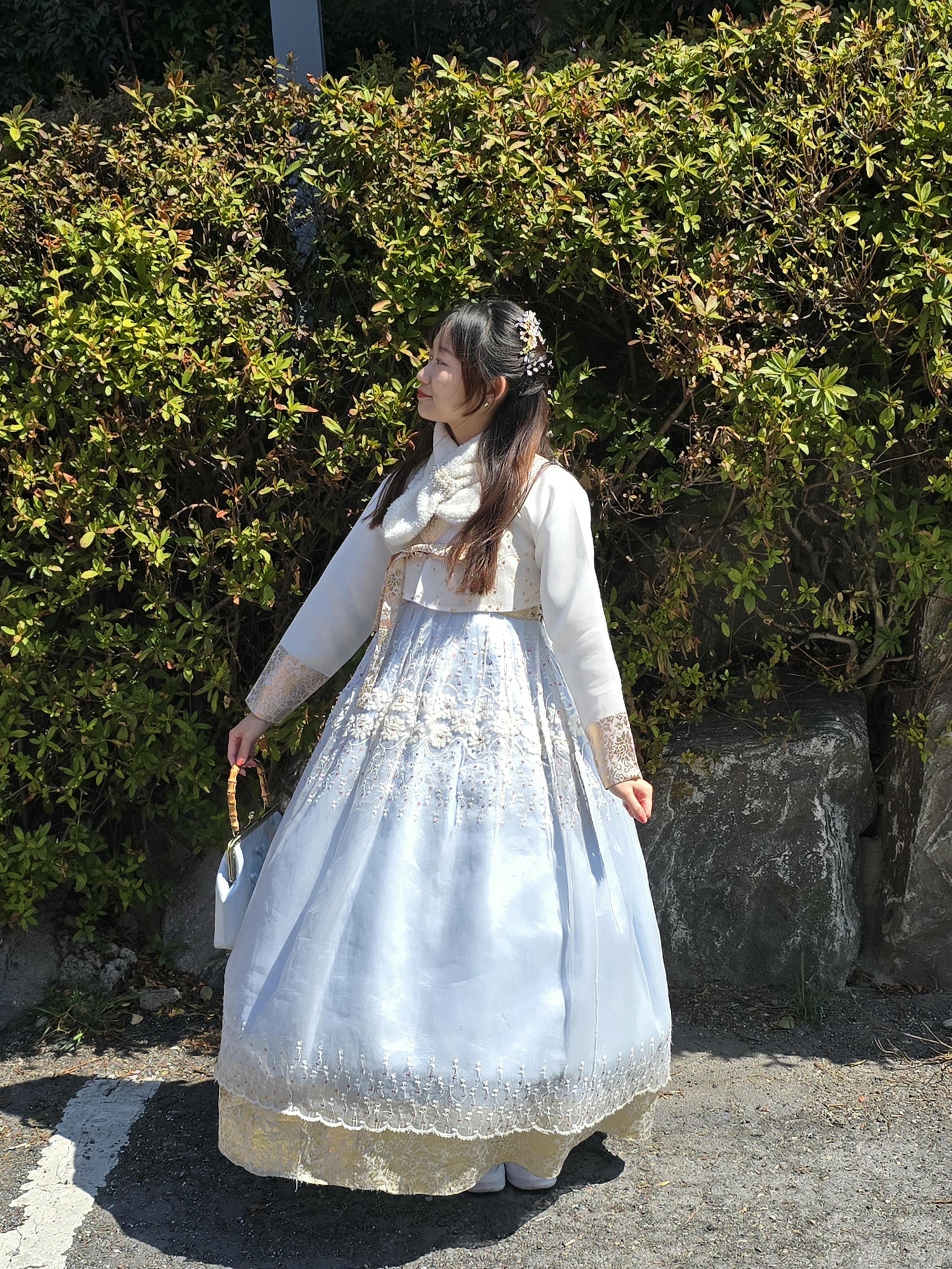 【甘川洞韓服推薦Ibgogage】含綁髮.持釜山Pass免費體驗!甘川穿韓服拍照步入童話世界 - 第12張圖
