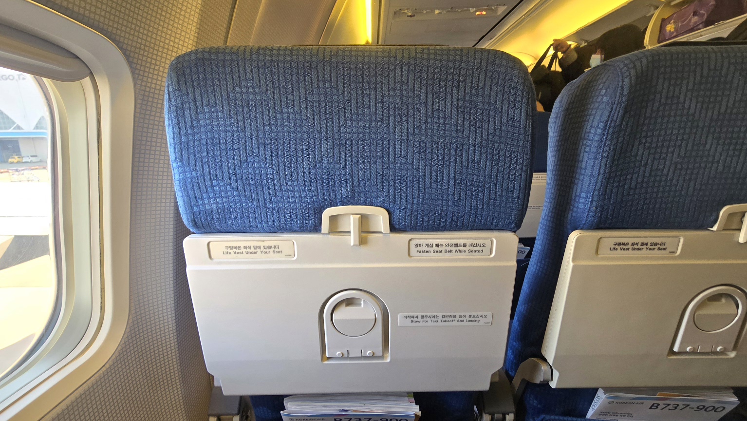 【大韓航空評價】KE2249釜山搭機心得、飛機餐、托運行李及訂票教學! - 第5張圖 大韓航空:KE2249機上座位分享