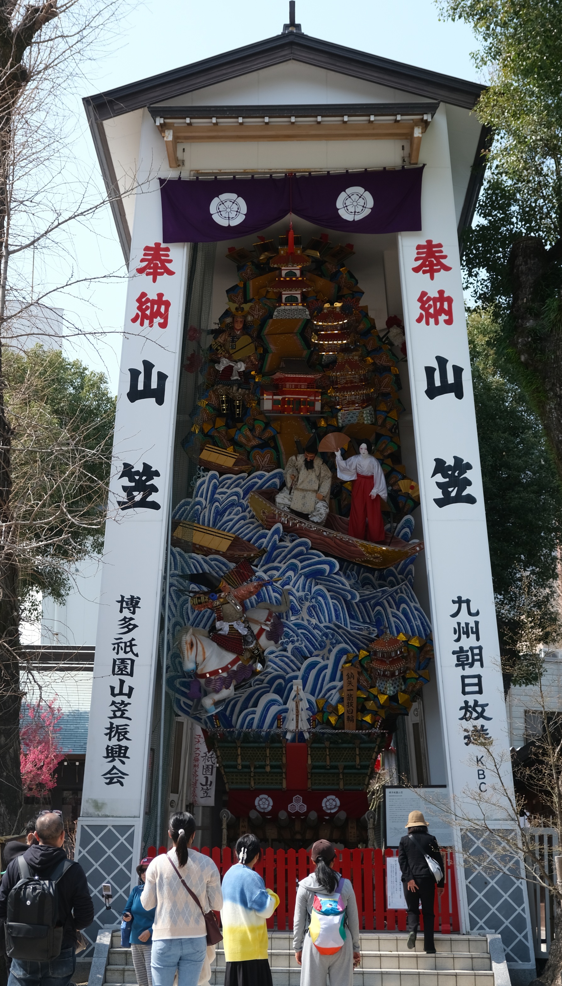 2025年我拍下櫛田神社裡面博多祇園山笠