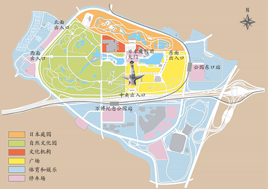 大阪萬博紀念公園值得去嗎?還有太陽之塔。交通/門票/秋天楓葉完整攻略! - 第8張圖 萬博紀念公園地圖