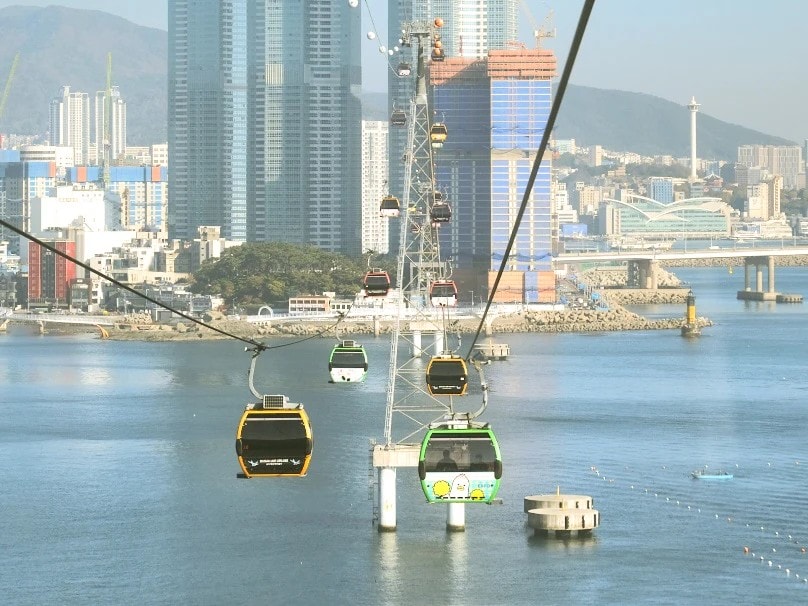 【南浦洞全攻略】逛街景點地圖、交通、美食與行李寄放懶人包! - 第28張圖 南浦洞附近景點:松島纜車、松島龍宮雲橋、松島天空步道等
