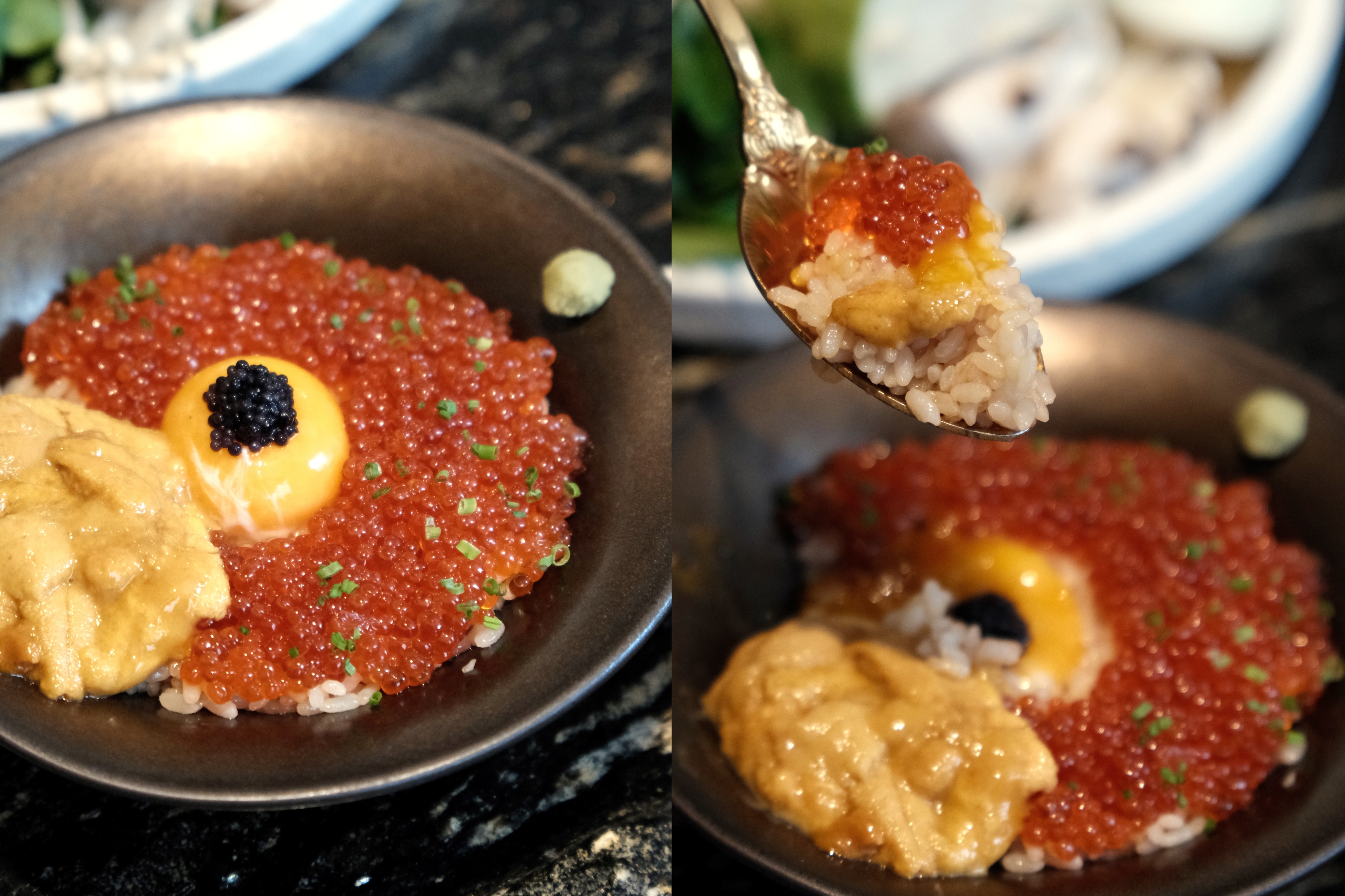 橋山壽喜燒 雲丹鮭魚卵生蛋飯（加點 $980）