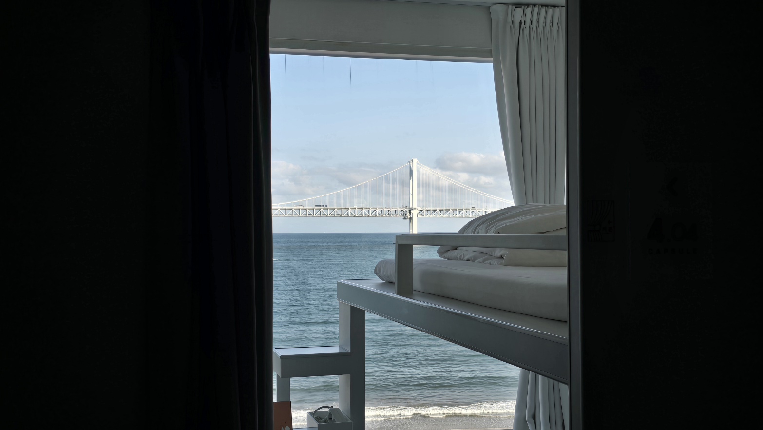 【廣安里海景房】HOTEL 1膠囊房型最詳細開箱,從日出到夜晚一人獨享美景、CAFE BYUL咖啡廳 - 第19張圖
