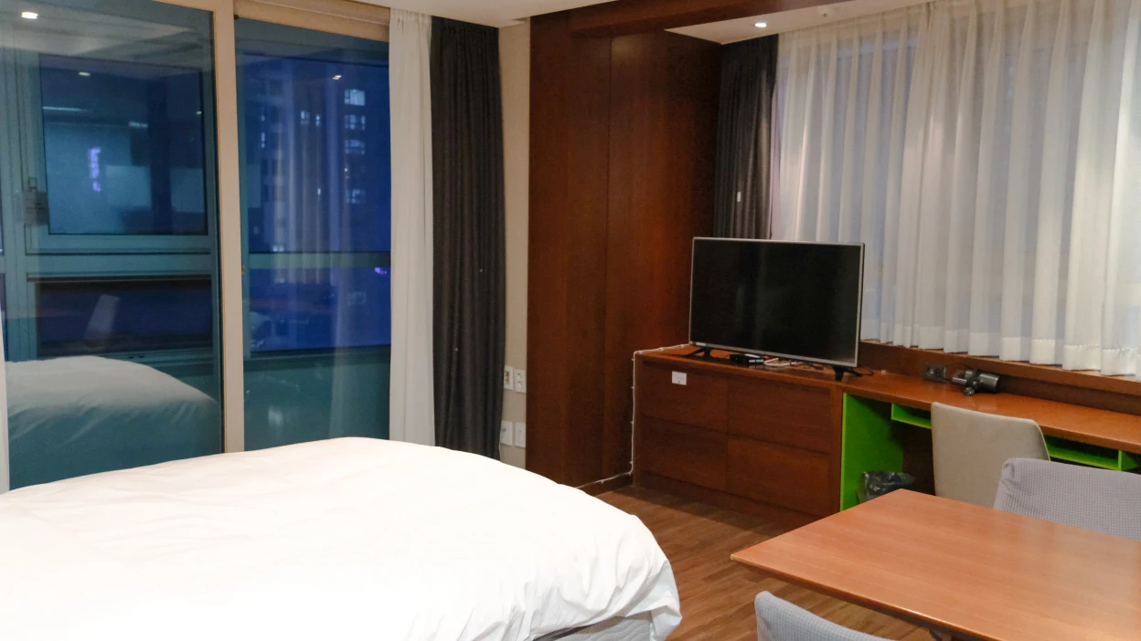 【海雲台W公寓飯店】地鐵站在樓下+住宿高CP值。一人住超大房間! - 第6張圖