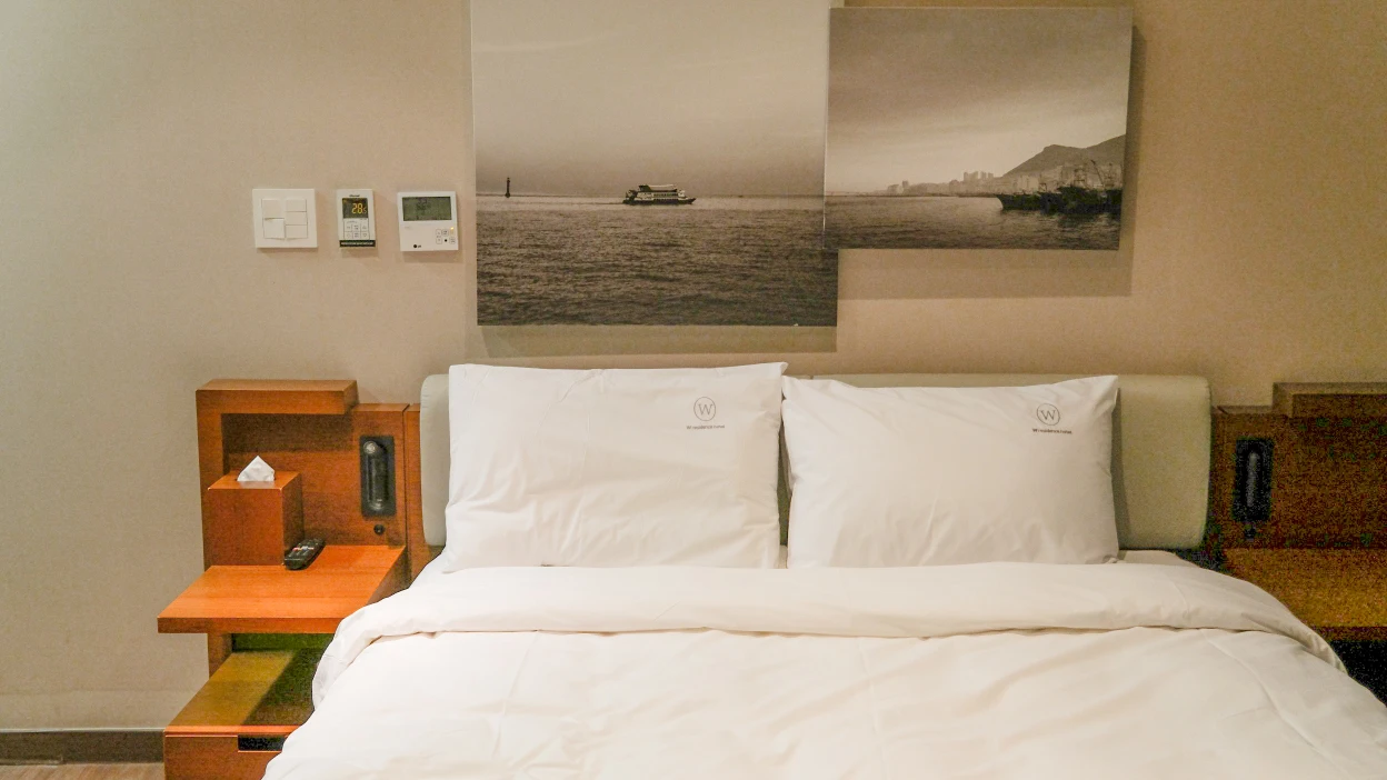 【海雲台W公寓飯店】地鐵站在樓下+住宿高CP值。一人住超大房間! - 第1張圖