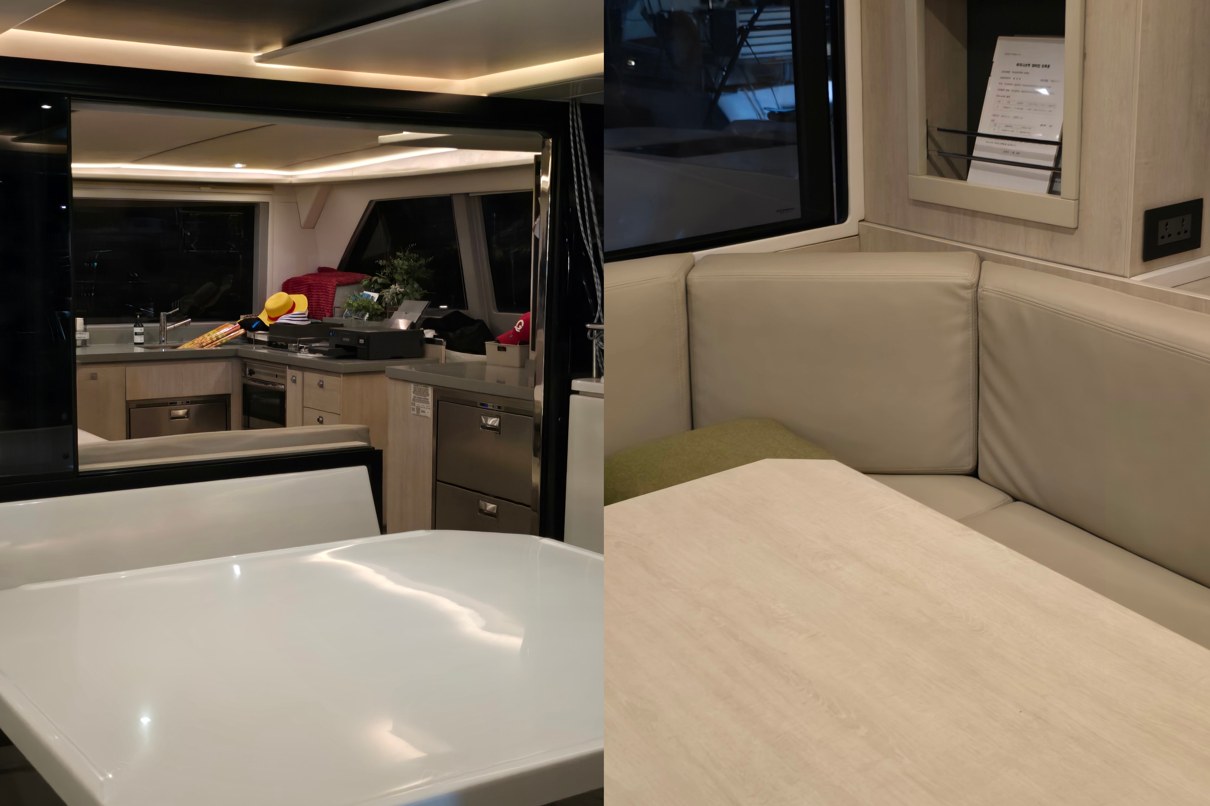 【Yacht G釜山遊艇俱樂部G】2025最新搭乘心得+釜山pass預約教學+免費得相片、看煙火秀! - 第13張圖 遊艇俱樂部g 的座位,有點裡面