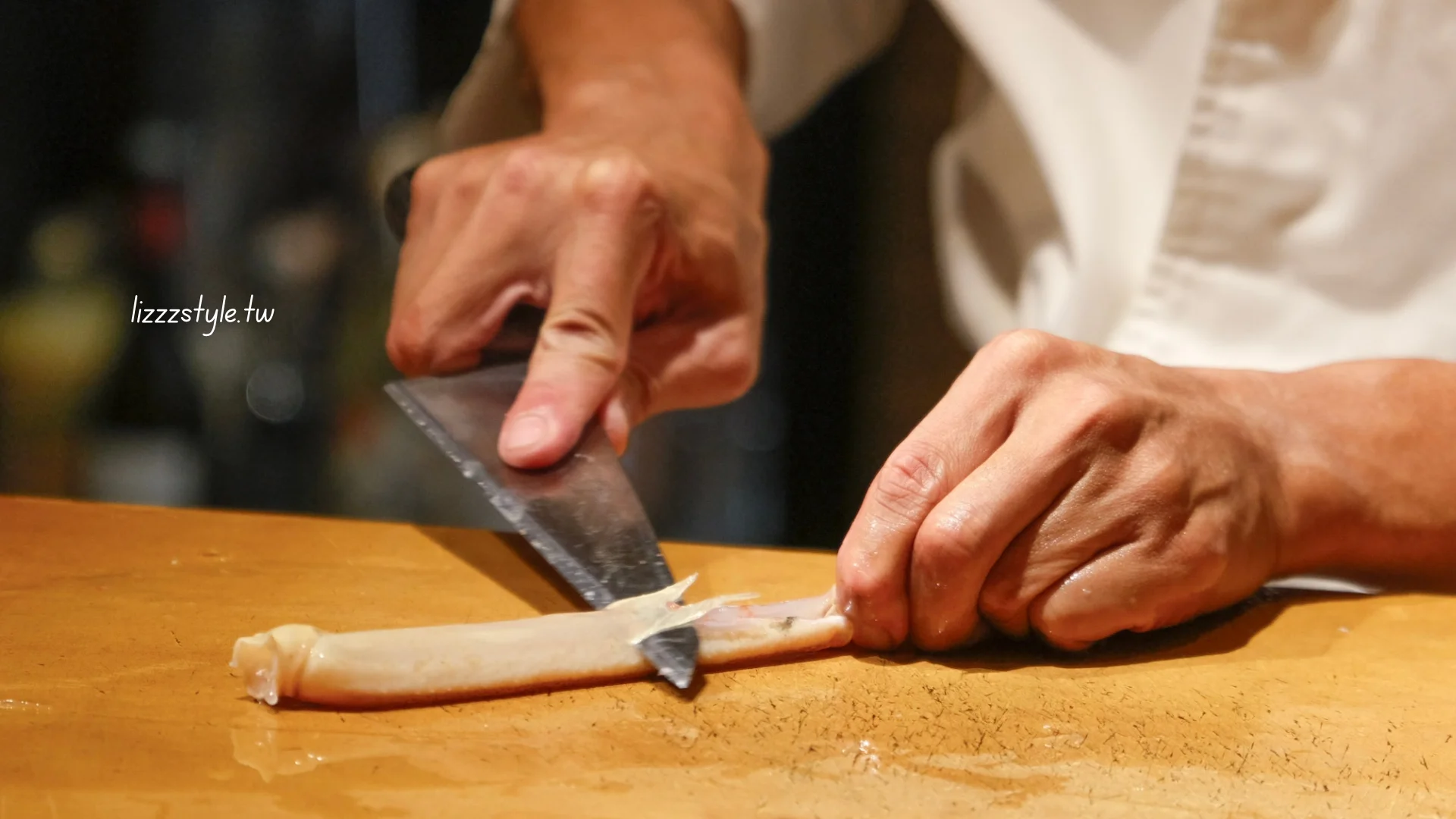 板前現殺活體松葉蟹