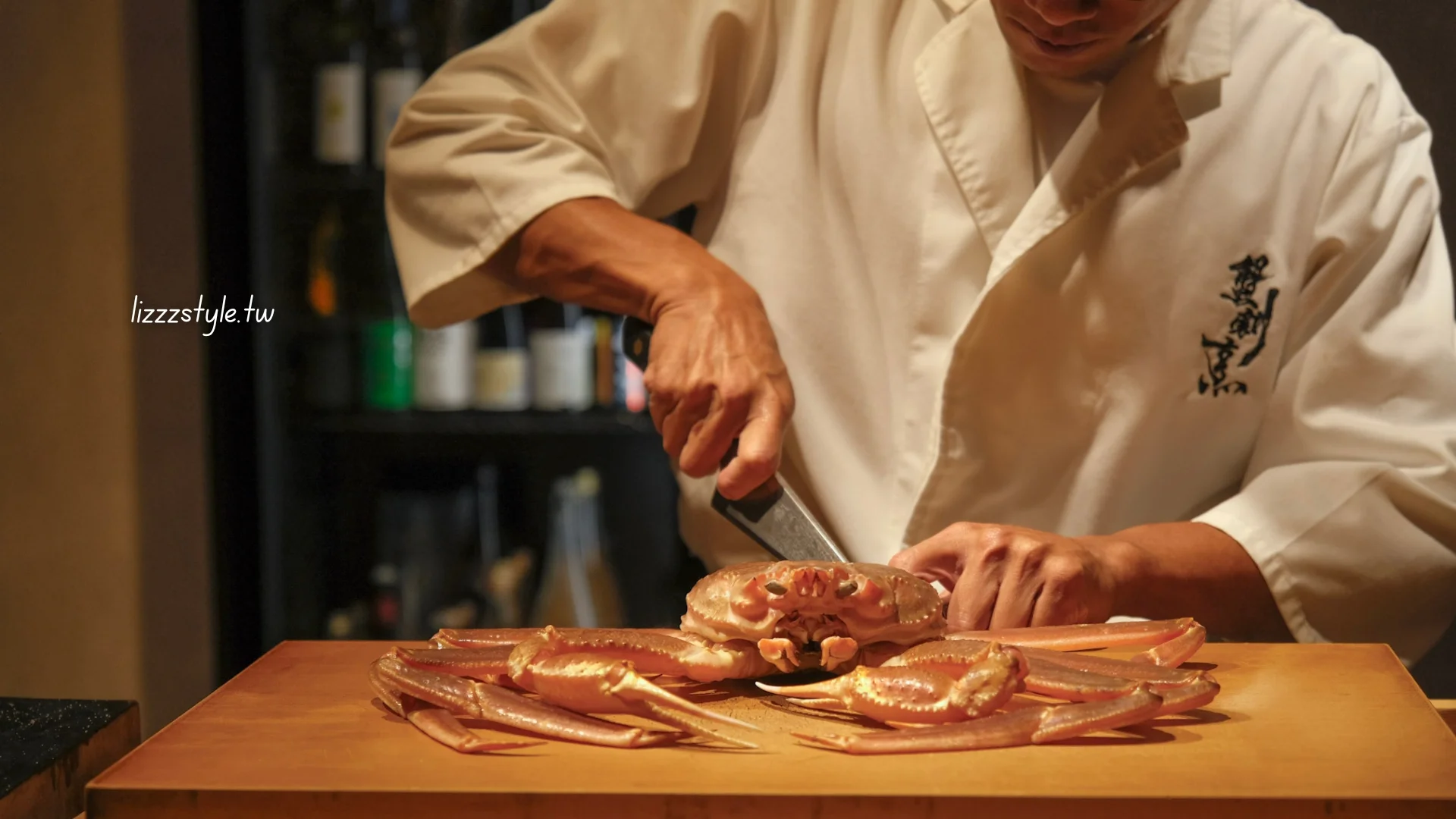 板前現殺活體松葉蟹