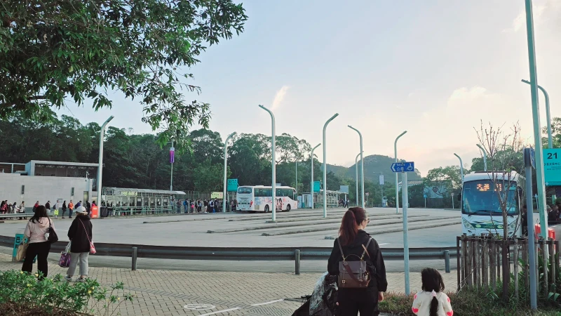 香港昂坪360纜車交通方式　下車巴士總站