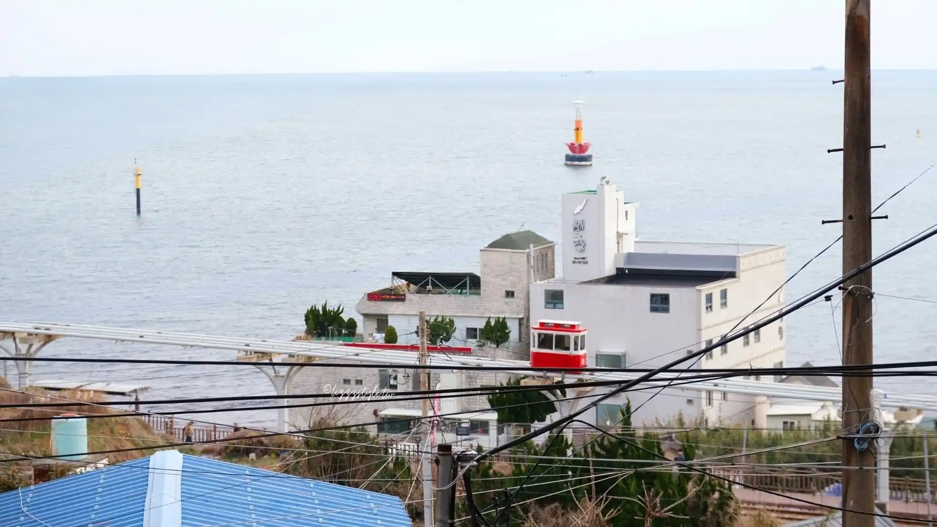 【海雲台迎月路櫻花】櫻花季散步範圍地圖，還可順遊hillspa!