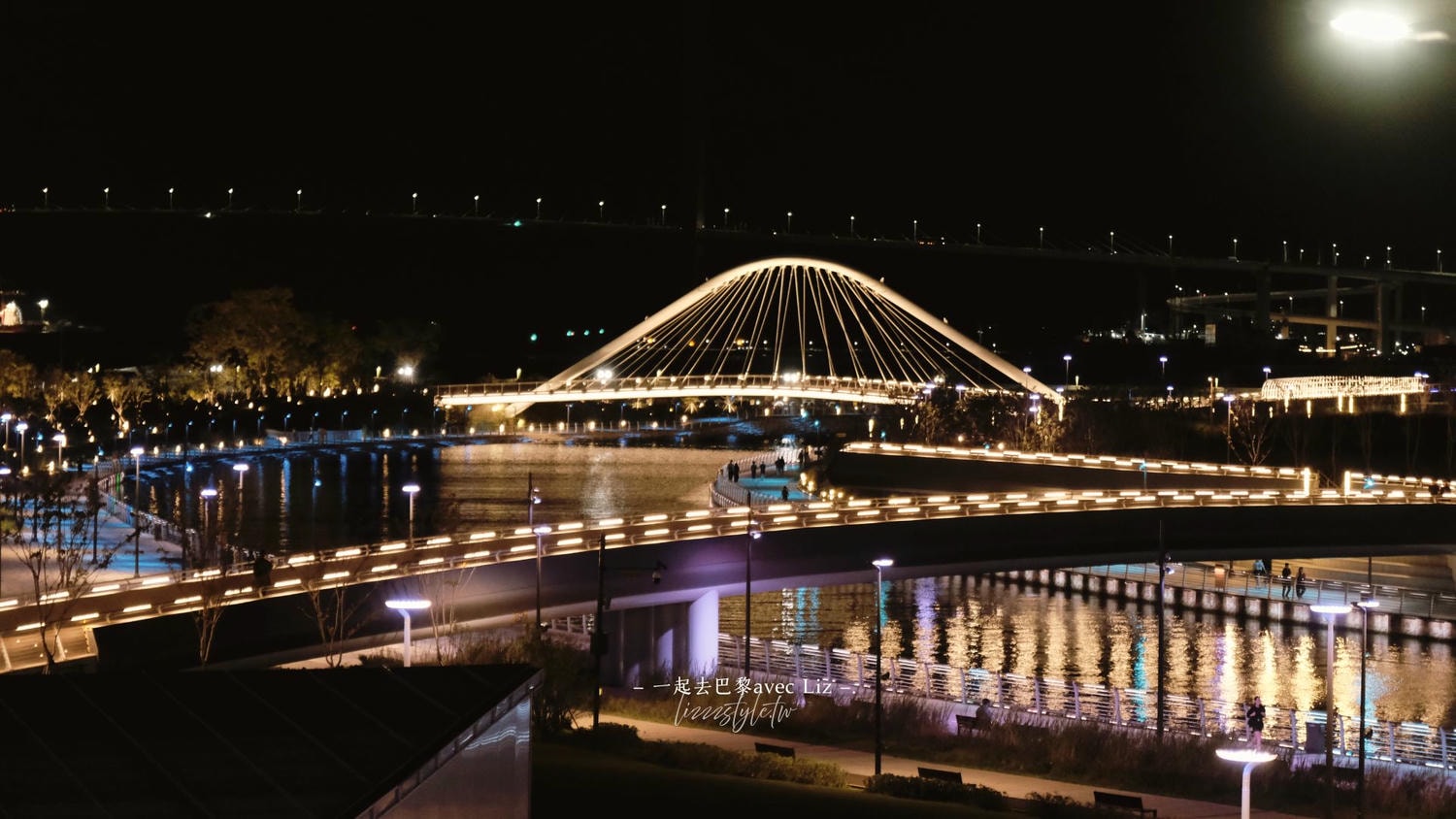 釜山北港親水公園》釜山港附近看夜景、散步跑步好去處推薦！