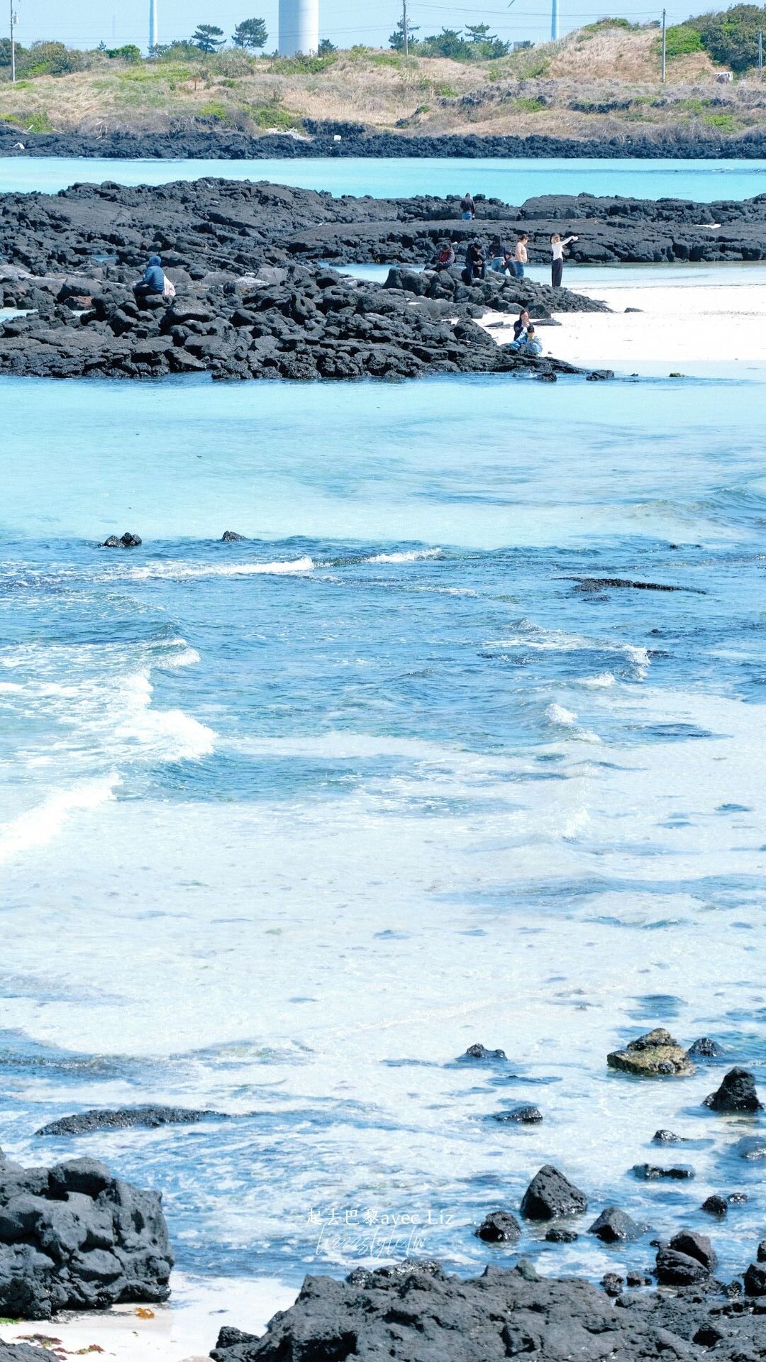 濟州金寧海水浴場》美麗的熔岩沙灘與碧綠海水，歡迎來到三達里取景地!