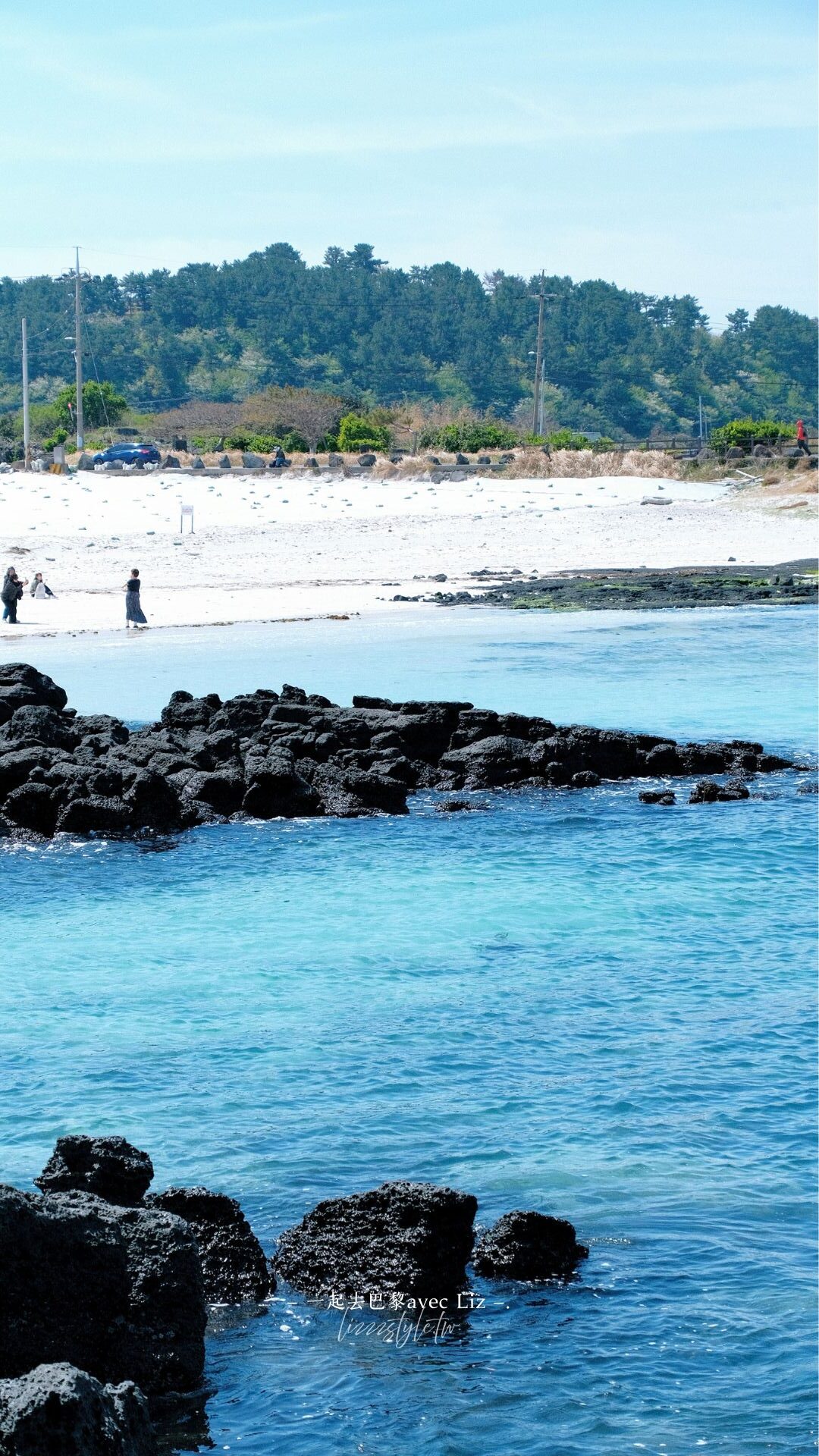 濟州金寧海水浴場》美麗的熔岩沙灘與碧綠海水，歡迎來到三達里取景地!