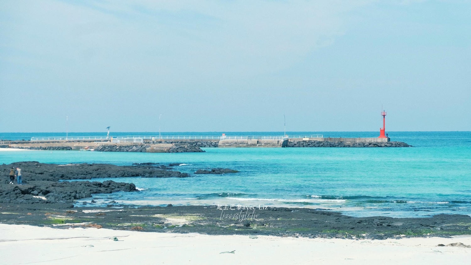 濟州金寧海水浴場》美麗的熔岩沙灘與碧綠海水，歡迎來到三達里取景地!