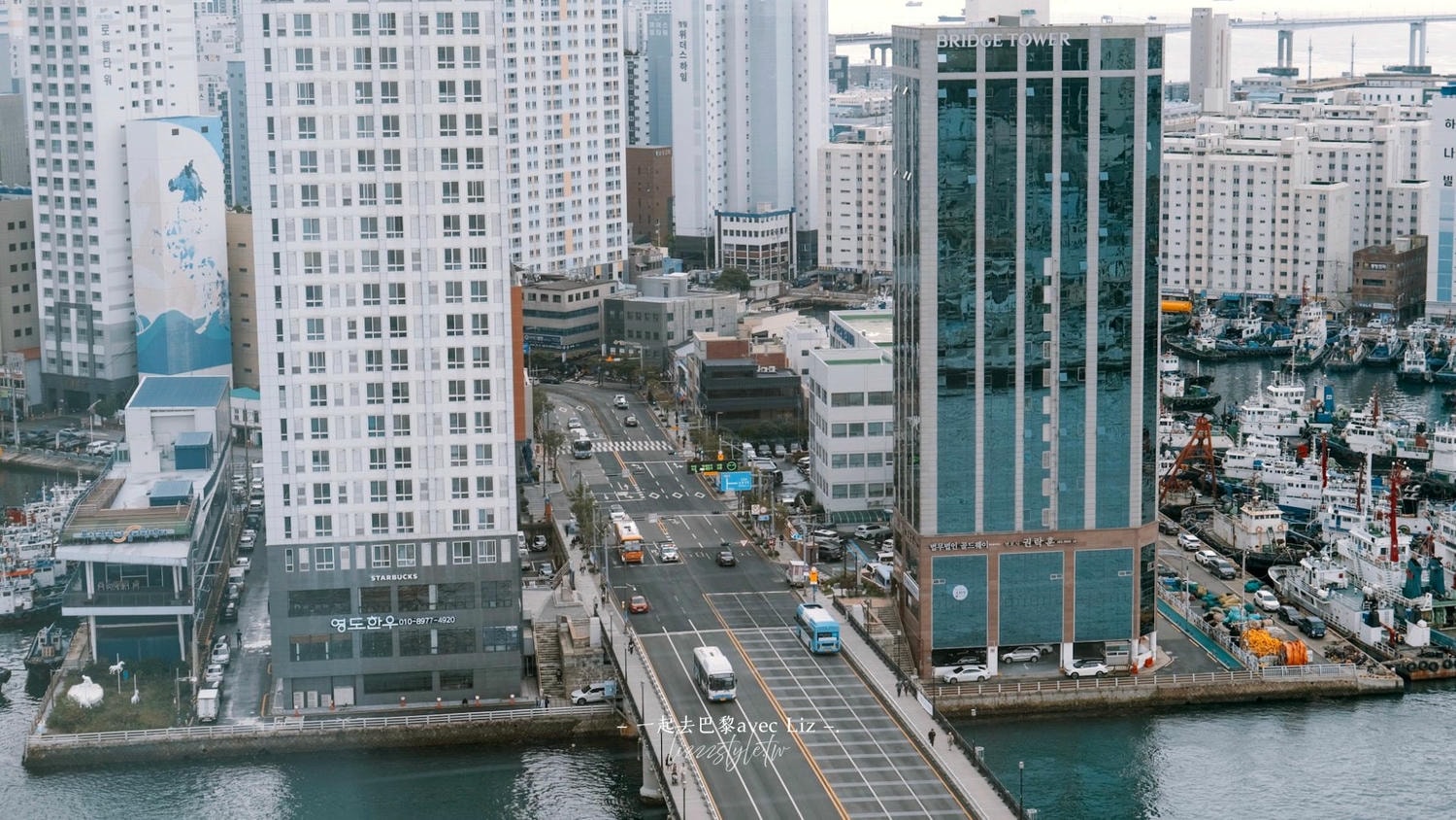 南浦洞光復路樂天百貨展望台》屋頂上的免費夜景，俯瞰南浦洞景觀!