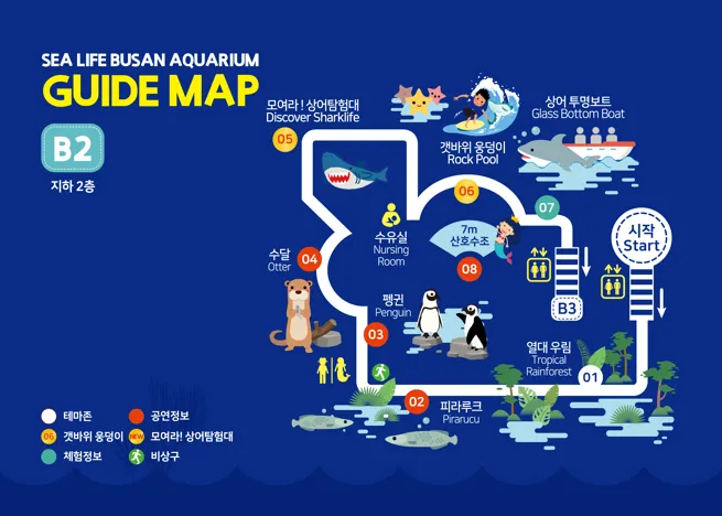 【2026釜山Sea Life水族館】持釜山pass7折+表演秀時間+交通、停留時間全攻略! - 第9張圖 【2026釜山Sea Life水族館】持釜山pass7折+表演秀時間+交通、停留時間全攻略!